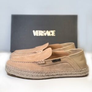 Versace Beige Loafers (RETAIL IS $730)